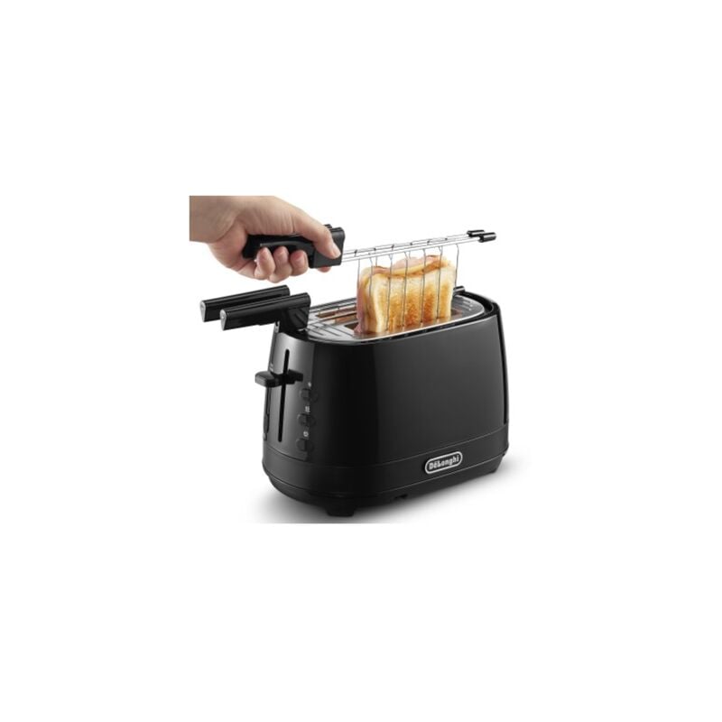 foto del prodotto delonghi de longhi ctlap2203.bk tostapane 2 fette 550w nero