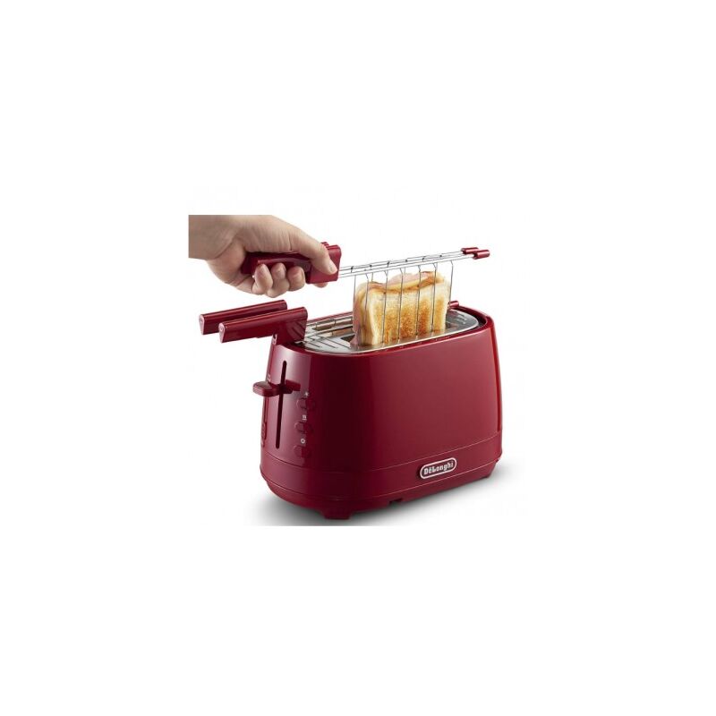 foto del prodotto delonghi de longhi ctlap2203.r tostapane 2 fette 550w rosso