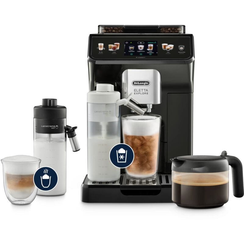 foto del prodotto delonghi de longhi eletta explore ecam452.67.g, macchina da caff automatica, schiume di latte calde e fredde in automatico, oltre 50 bevande,
