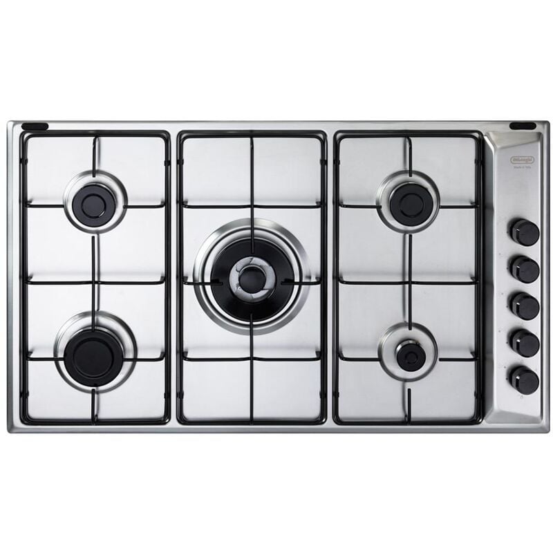 foto del prodotto delonghi de longhi fla 59 dd piano cottura inox da incasso 86 cm gas 5 fornelli