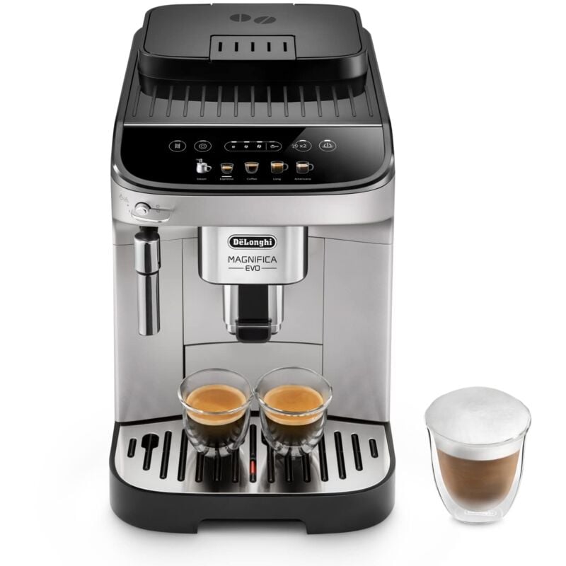 foto del prodotto delonghi de longhi magnifica ecam292.33.sb, macchina da caff automatica, chicchi macinati al momento, 4 bevande one touch, montalatte classico,