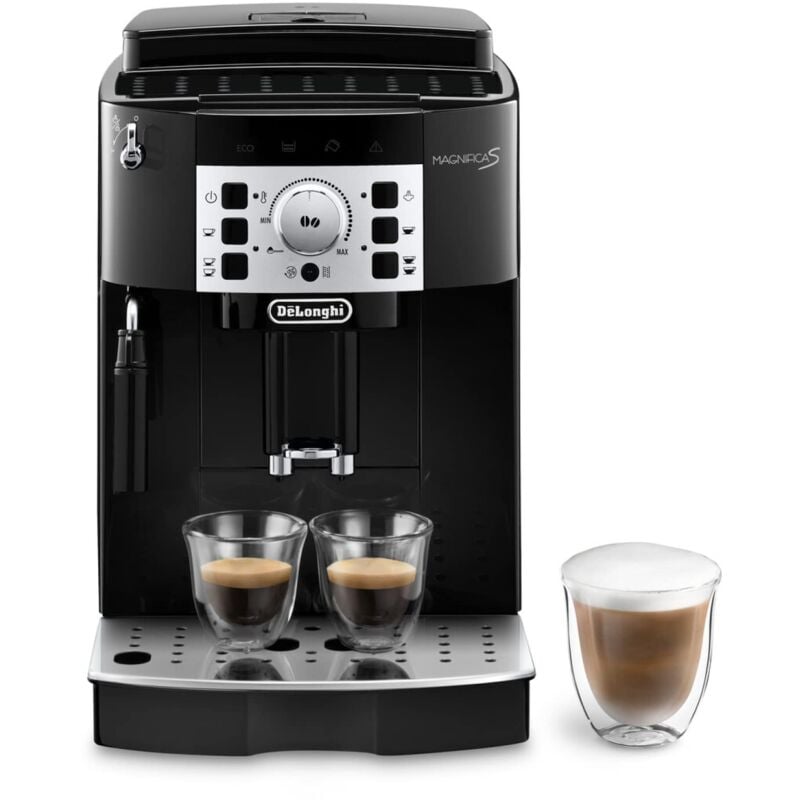 foto del prodotto delonghi - de'longhi magnifica s ecam22.110.b, macchina da caffè automatica, chicchi macinati al momento, 4 bevande one touch, montalatte classico,
