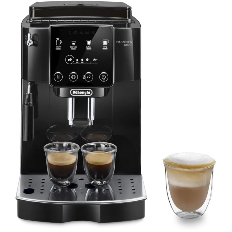 foto del prodotto delonghi de longhi magnifica start ecam222.20.b, macchina caff automatica, chicchi macinati al momento, montalatte classico, 4 bevande one touch,