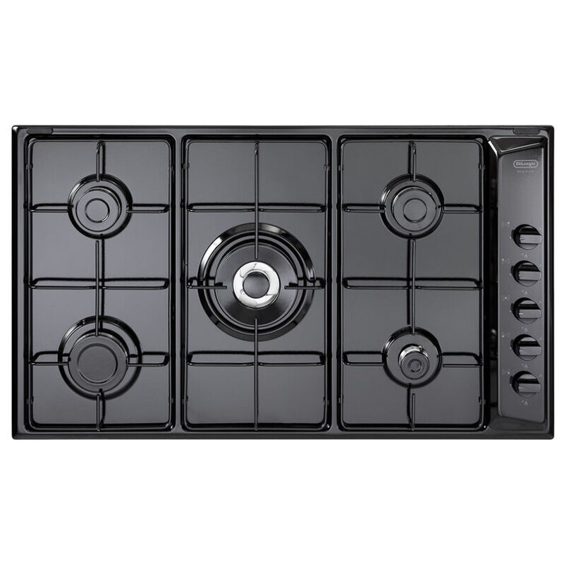 foto del prodotto delonghi de longhi nl 59 dd piano cottura nero da incasso 90 cm gas 5 fornello i 