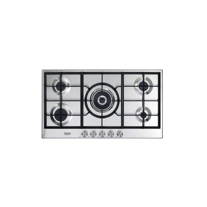 foto del prodotto delonghi - de'longhi nsl 590 x piano cottura inox da incasso 90 cm gas 5 fornelli