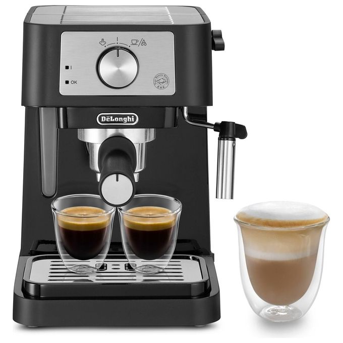 foto del prodotto delonghi ec260.bk stilosa macchina da caffe sistema manuale potenza 1100 w capacita 1 litro cappuccino system nero inox