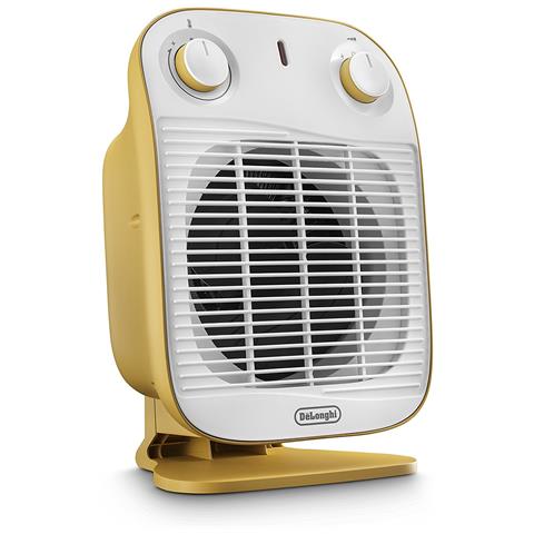 foto del prodotto delonghi hfs50b20.ye stufetta elettrica stufetta con elettroventola interno giallo 2000 w