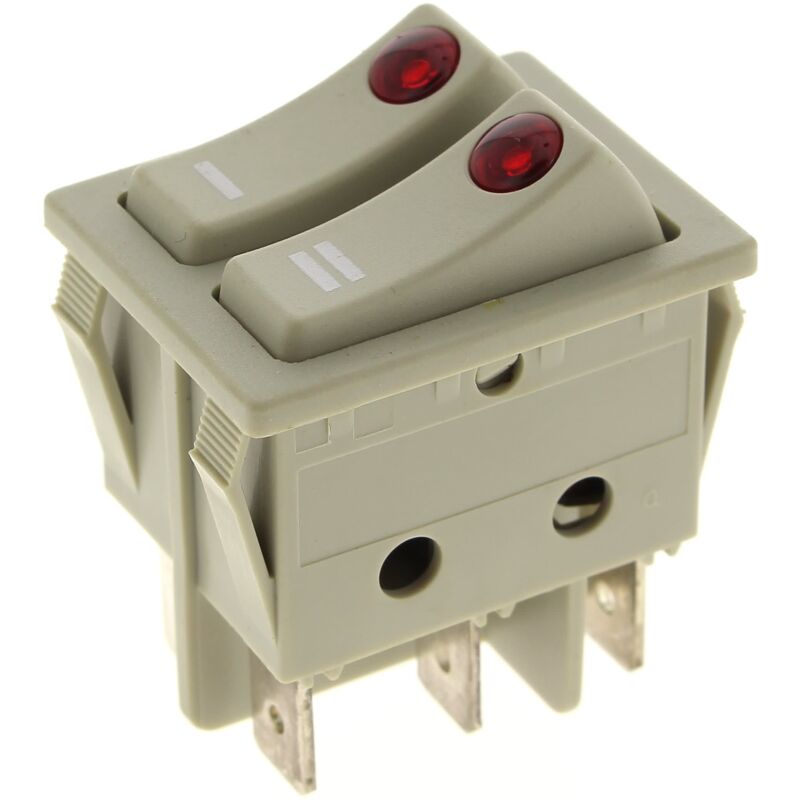 foto del prodotto delonghi interruttore 6 morsetti doppio con luci per radiatore