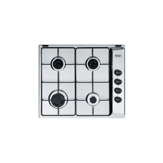 foto del prodotto delonghi piano cottura a gas 4 fuochi 60 cm acciaio inox per una cottura efficiente e precisa in cucina