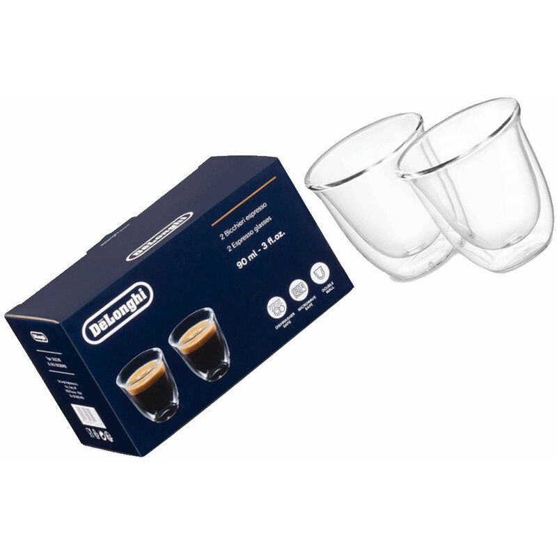 foto del prodotto delonghi tazze in vetro set da 2 macchina da caff , caffettiera 4368920