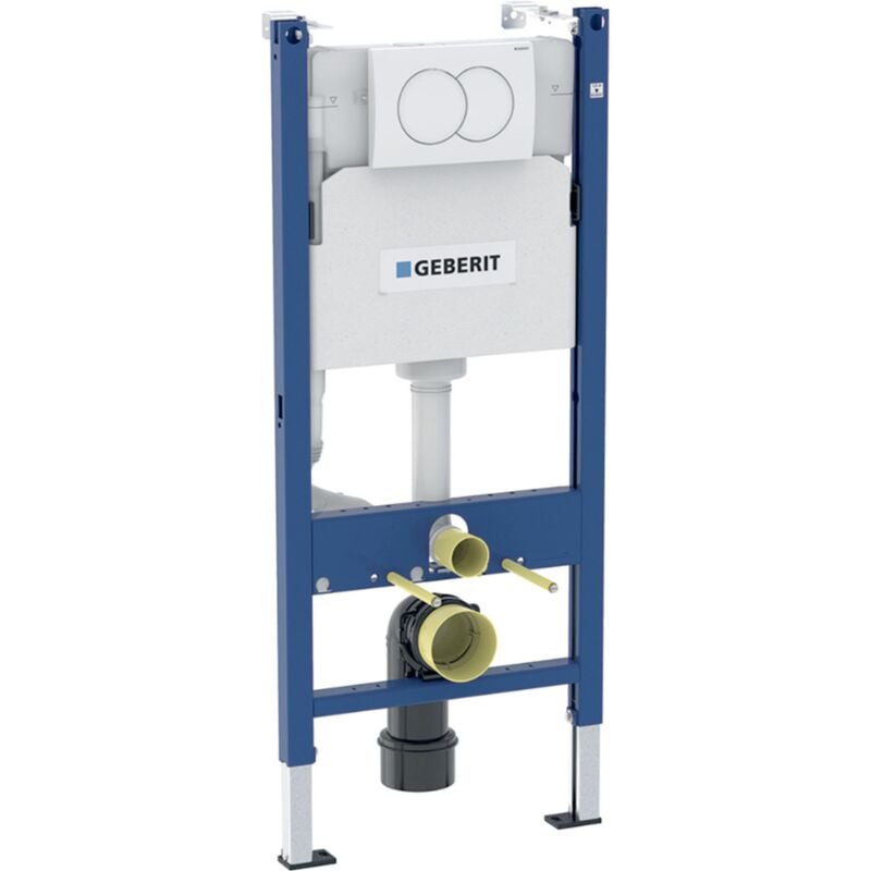 foto del prodotto delta pack duofix 112cm telaio di supporto piastra di comando delta01, bianco fissaggi a parete 111.154.11.2 geberit