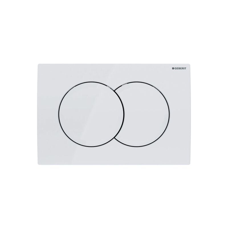 foto del prodotto delta01 placca di comando, bianco alpino 115.107.11.1 geberit