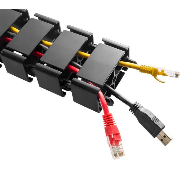 foto del prodotto deluxe cable management spine blac