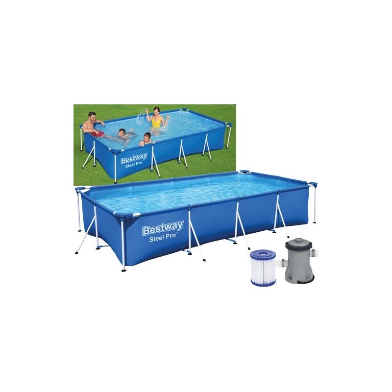 foto del prodotto dema piscina rettangolare 399x211xh81 art. 56424 bestway piscine fuoriterra