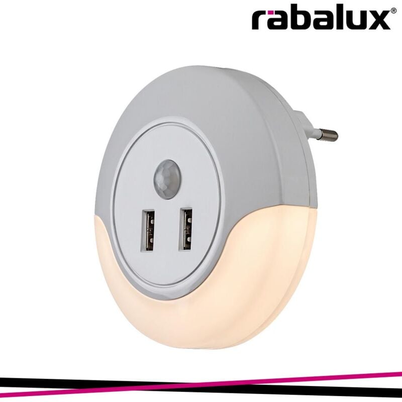 foto del prodotto dembo, indoor white plastic nightlight, 13,9w, with shade 3