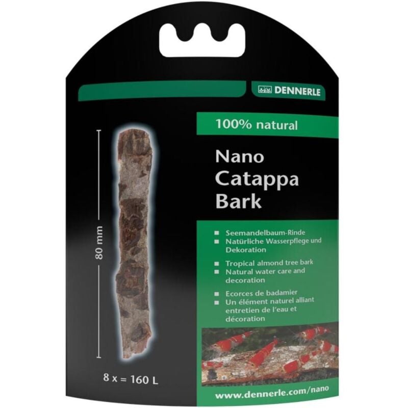 foto del prodotto dennerle 5867 catappa bark nano corteccia di mandorlo indiano