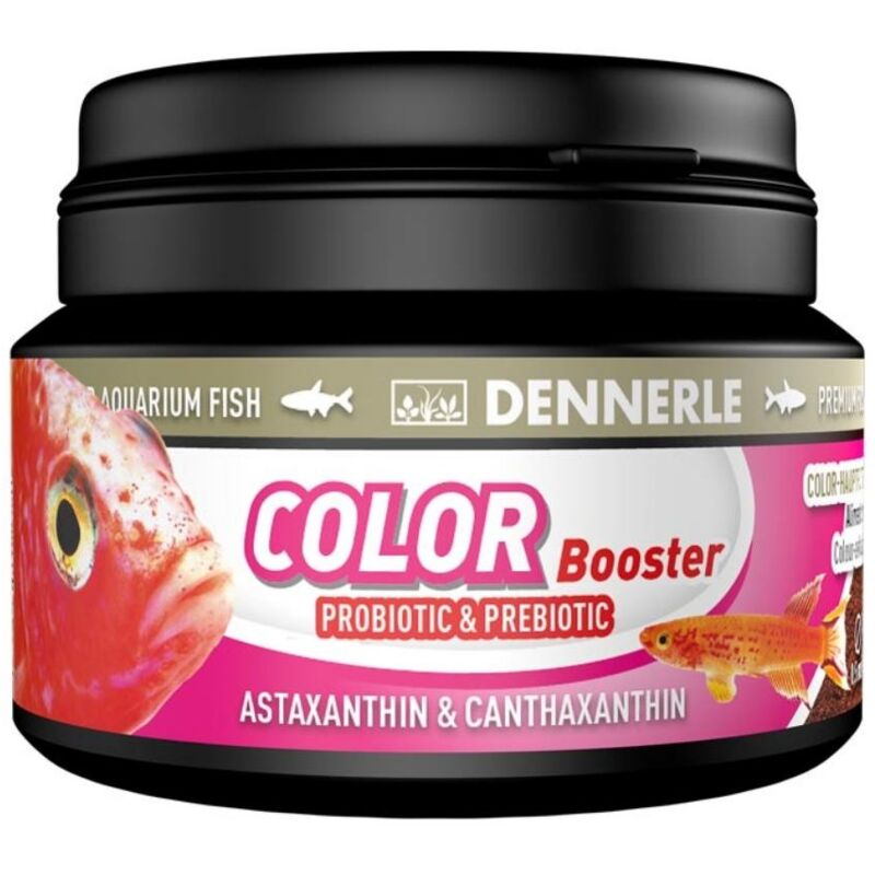 foto del prodotto dennerle color booster 100ml 45gr alimento con 1000ppm di astaxantina per tutti i pesci tropicali granulometria 0,5 mm