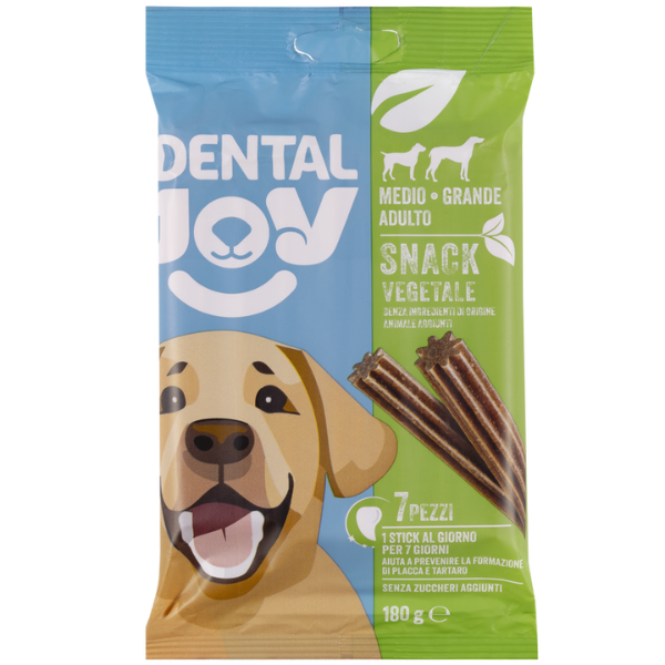 foto del prodotto dentaljoy dog adult medium large snack dentali vegetale confezione da 7 pezzi 1 ordine scegli lo sconto bzr5 bzr20 200 punti fedelt 