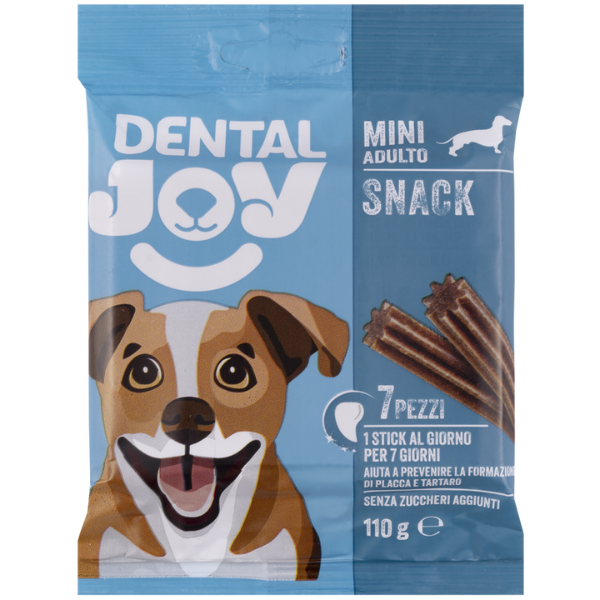 foto del prodotto dentaljoy dog adult mini snack dentali confezione da 7 pezzi 1 ordine scegli lo sconto bzr5 bzr20 200 punti fedelt 