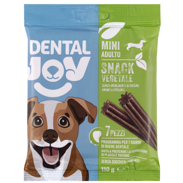 foto del prodotto dentaljoy dog adult mini snack dentali vegetale - confezione da 7 pezzi - spedizione gratis da 39€