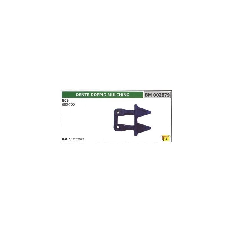 foto del prodotto dente doppio mulching per trattore agricolo bcs 600 700