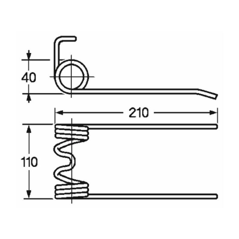 foto del prodotto dente pick up per rotopressa 5,5mm adattabile italo svizzera