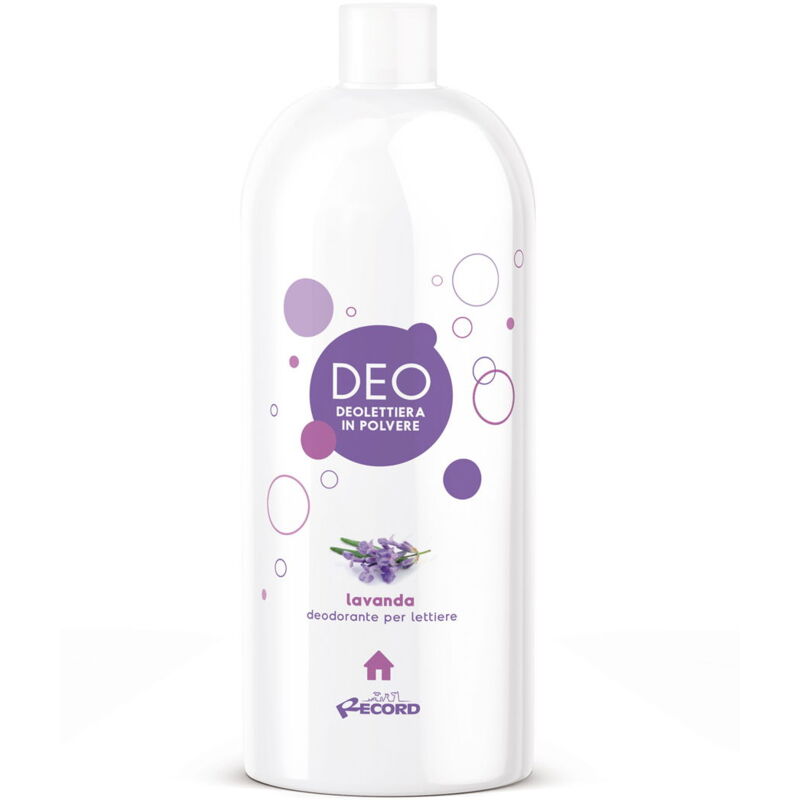 foto del prodotto deodorante per lettiera gatti in granuli al profumo di lavanda 1,2 lt