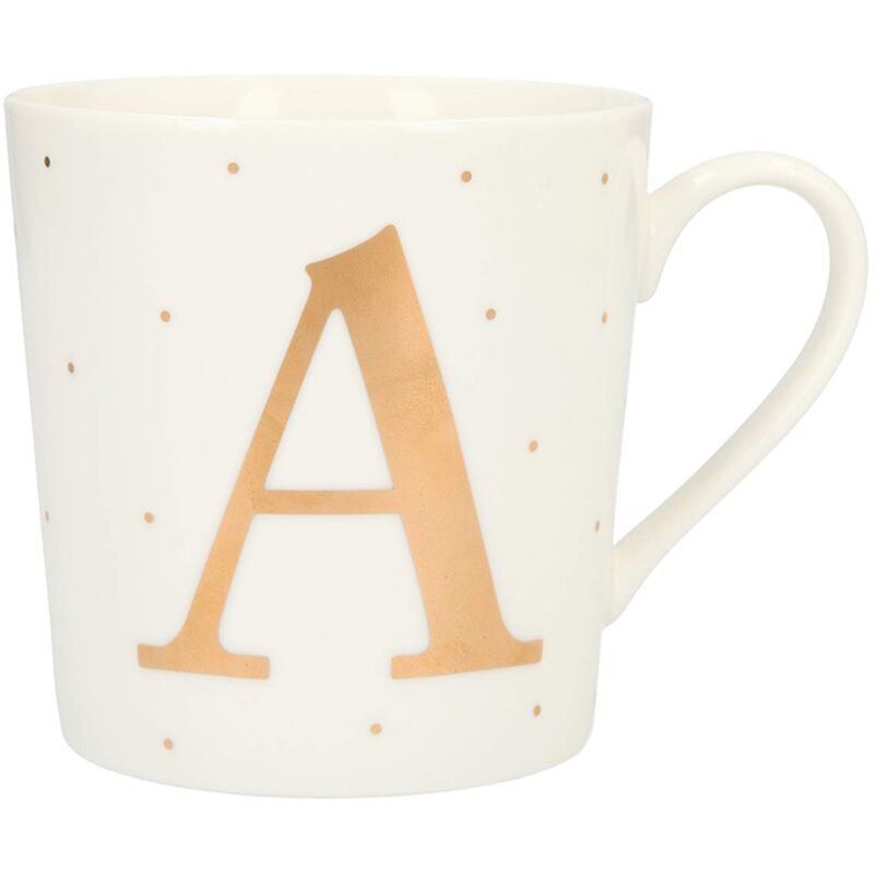 foto del prodotto depesche 5909.025 tazza con manico, in porcellana, 300 ml, con scritta a, 1 pezzo confezione da 1 