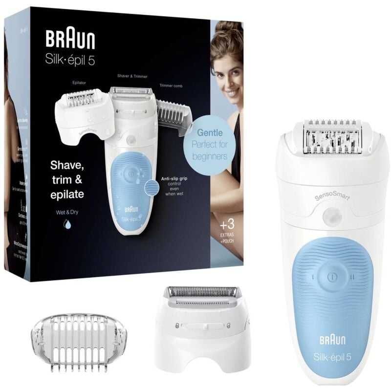 foto del prodotto depilatore bianco blu braun