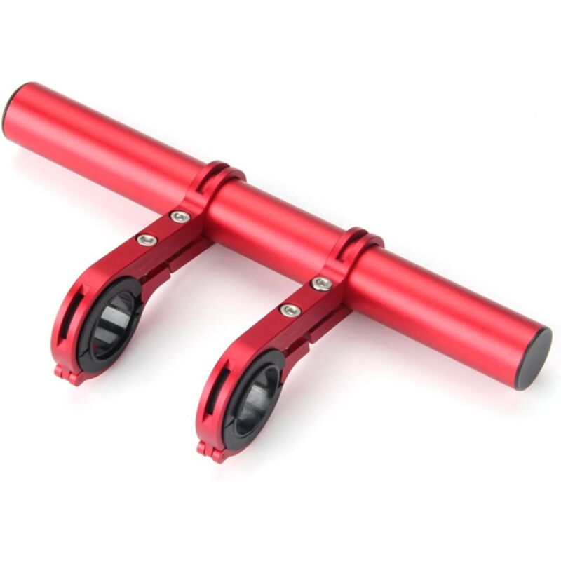 foto del prodotto deposito biciclette, staffa di prolunga per luce per bici, prolunga per manubrio per bicicletta in lega di alluminio per bicicletta doppia estensione