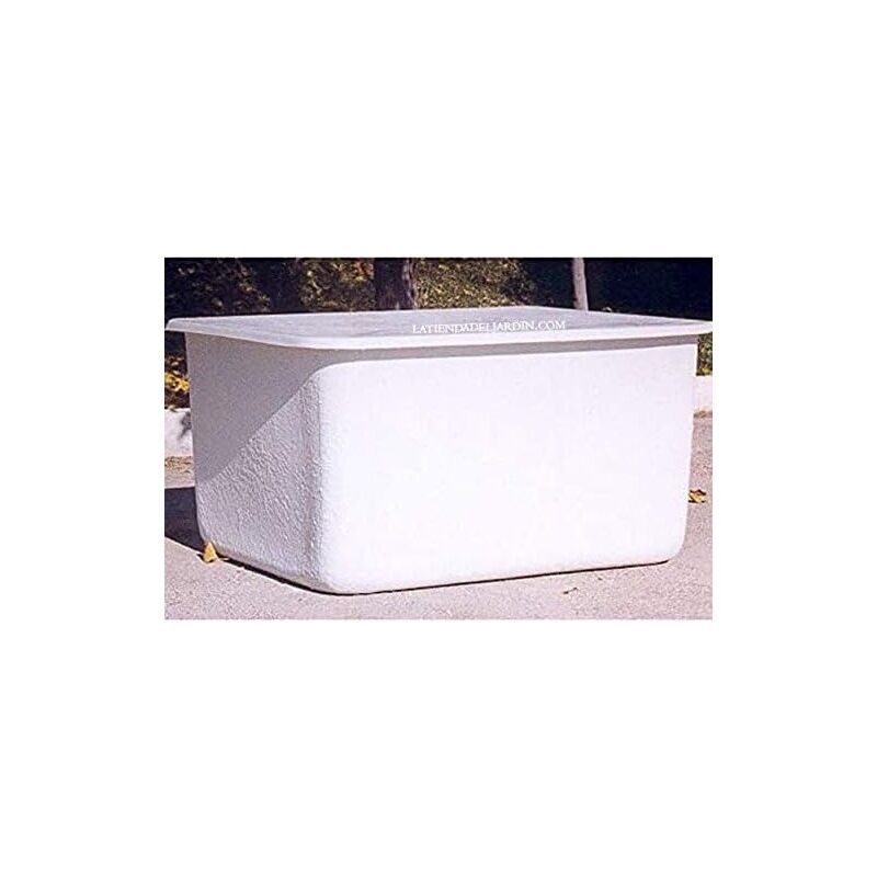 foto del prodotto deposito di acqua in fibra di poliestere da 1000 litri rettangolare coperchio, 142 x 109 x 85 cm
