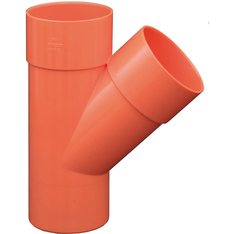 foto del prodotto derivazione pvc 45 dm 80 mf arancio