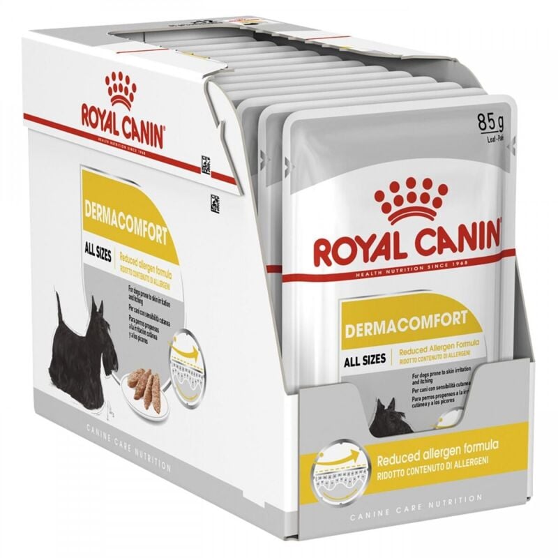 foto del prodotto dermacomfort bouch (pate) dog food - 12x85 g - royal canin
