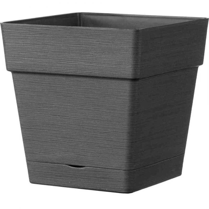 foto del prodotto deroma vaso da giardino casetta save antracite, 17 cm