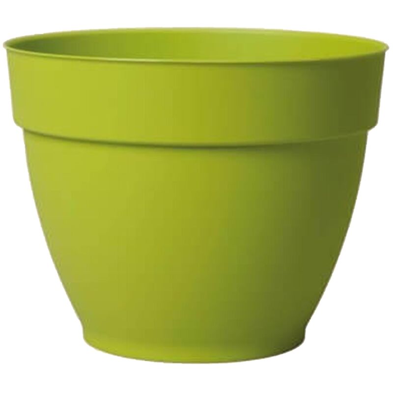 foto del prodotto deroma vaso ninfea in plastica per fiori e piante da giardino ed interni 22 cm verde