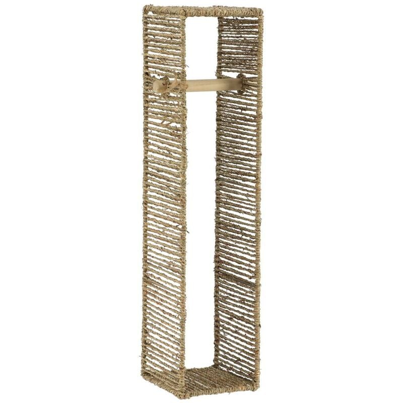 foto del prodotto derouleur e reserve carta igienica materiale vegetale 63x15x15 cm naturale tendance