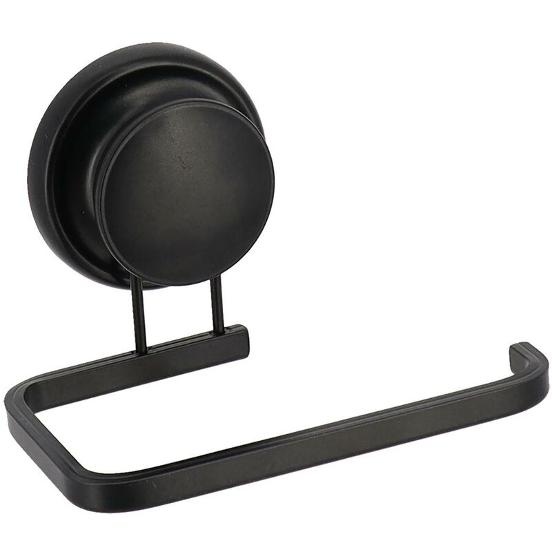 foto del prodotto derouleur wc in alluminio con ventosa nero tendance