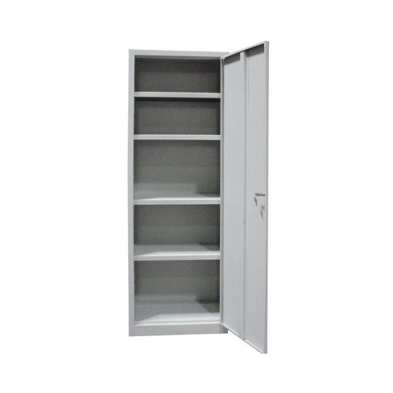 foto del prodotto des armadio con ripiani in lamiera metallo 1 anta cm.60x40x176h tuttopiani smontato