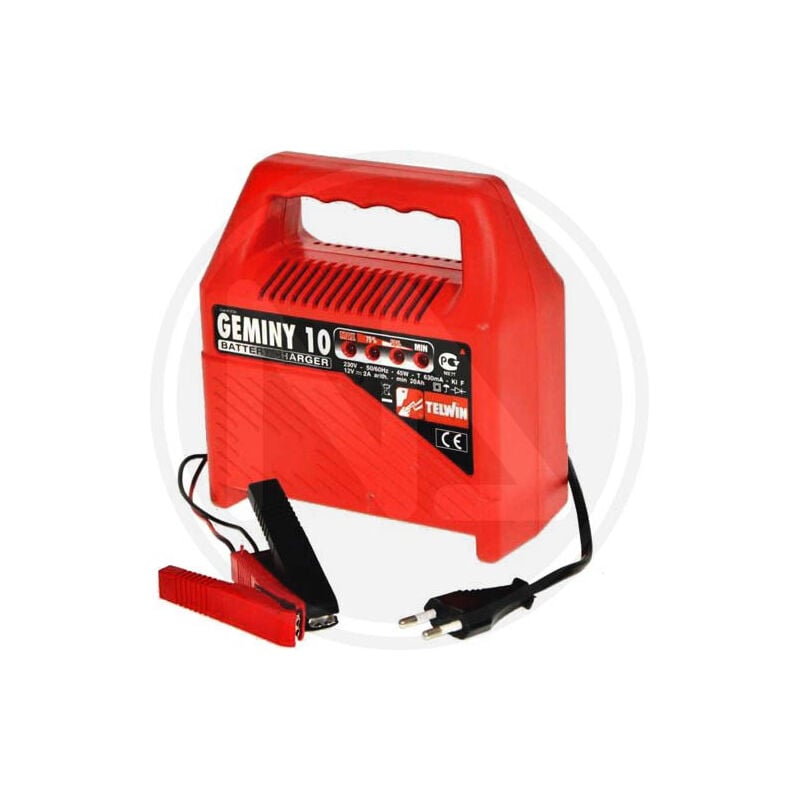 foto del prodotto des caricabatteria geminy 10 telwin 45watt 12 volt