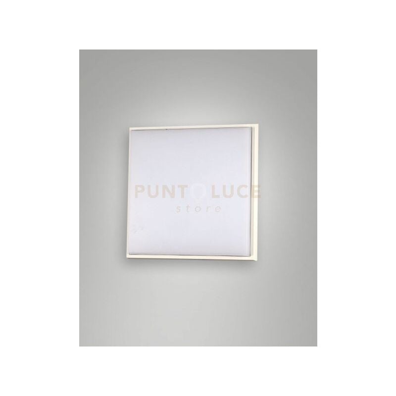 foto del prodotto desdy plafoniera led bianca l.18x18cm 10w 3000k 1050lm in alluminio ip54