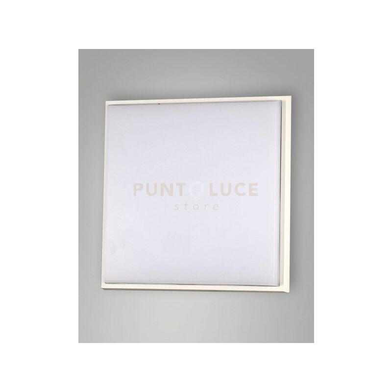 foto del prodotto desdy plafoniera led bianca l.30x30cm 3000k 3220 lm 30w in alluminio ip54
