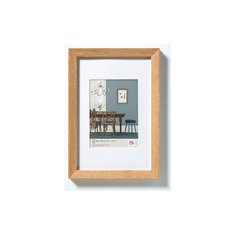 foto del prodotto design ef045w cornice in legno fiorito 30x45 cm, bianco walther