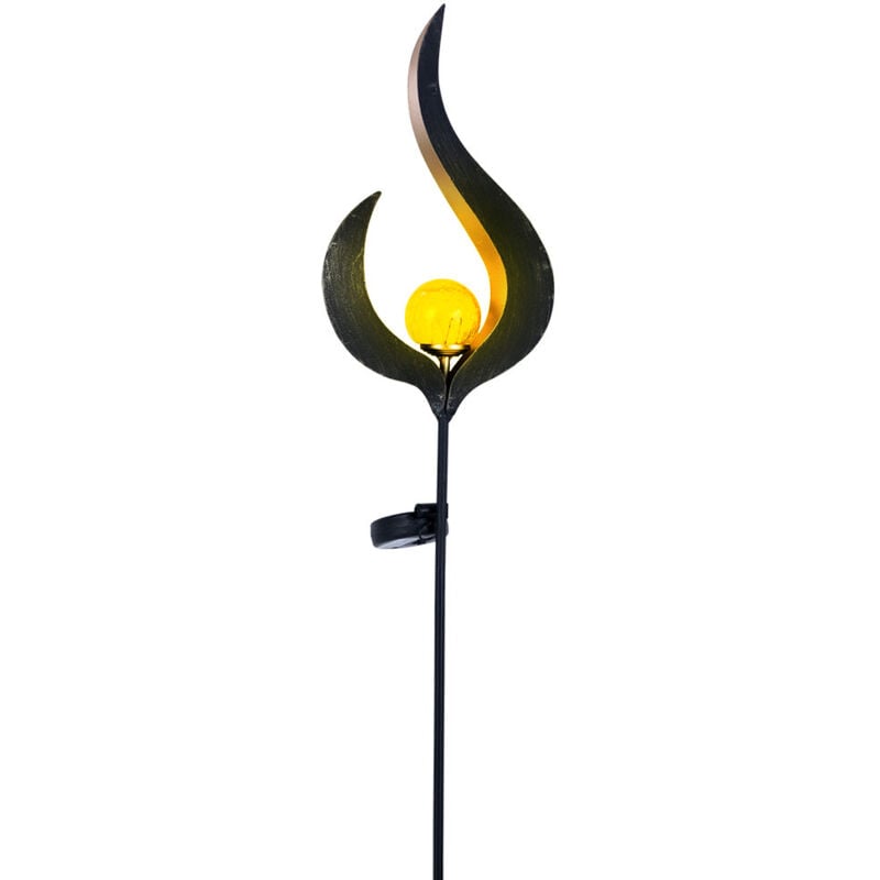 foto del prodotto design led luce solare illuminazione esterna decorazione lampada a spina design fiamma globo 33465