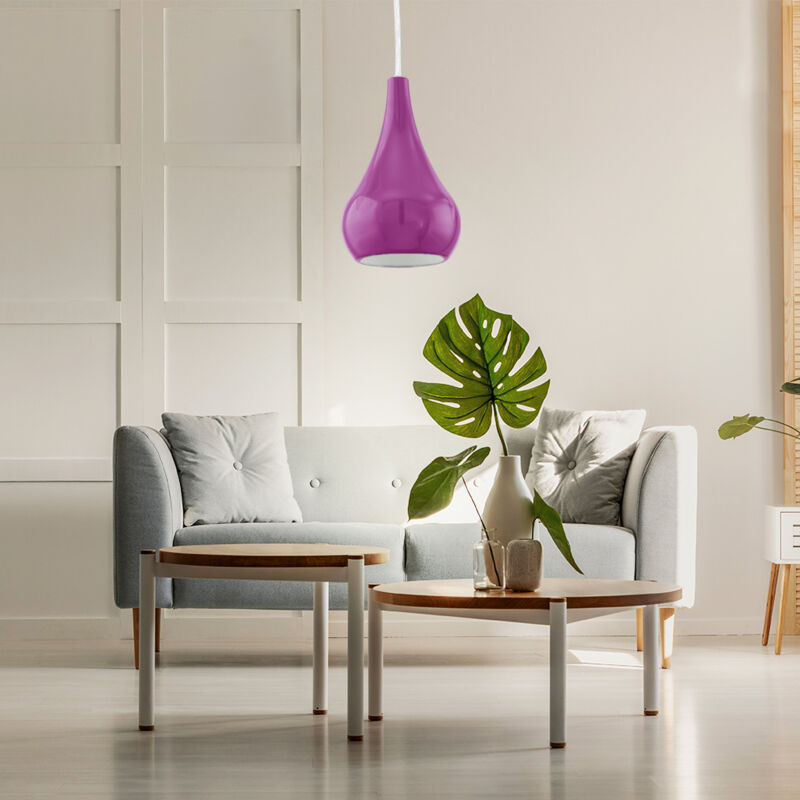 foto del prodotto design pendolo lampada a sospensione soggiorno viola soffitto pedane illuminazione eglo 92945