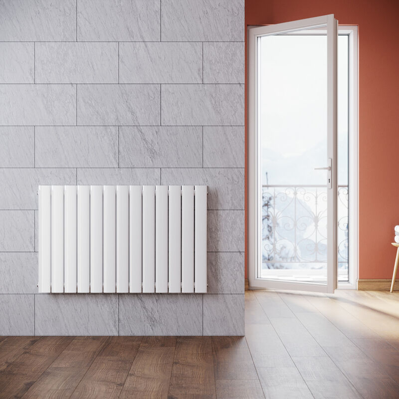 foto del prodotto design radiatore 630x1001mm doppio strato bagno soggiorno ingresso laterale bianco pannello piatto bagno radiatore radiatore sonni