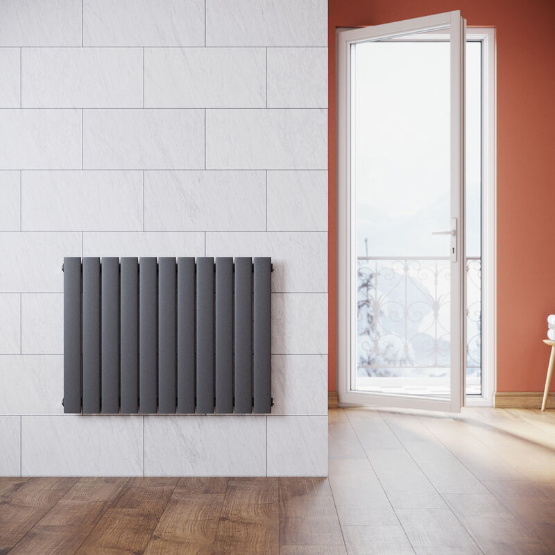 foto del prodotto design radiatore 630x847mm singolo strato bagno soggiorno connessione laterale antracite pannello piatto bagno radiatore radiatore sonni