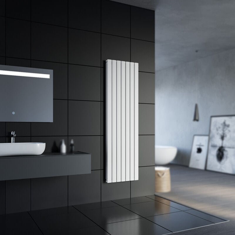 foto del prodotto design radiatore a pannello piatto 1800 x 539 mm bianco radiatore da bagno radiatore a doppio strato radiatore verticale a pannello sonni
