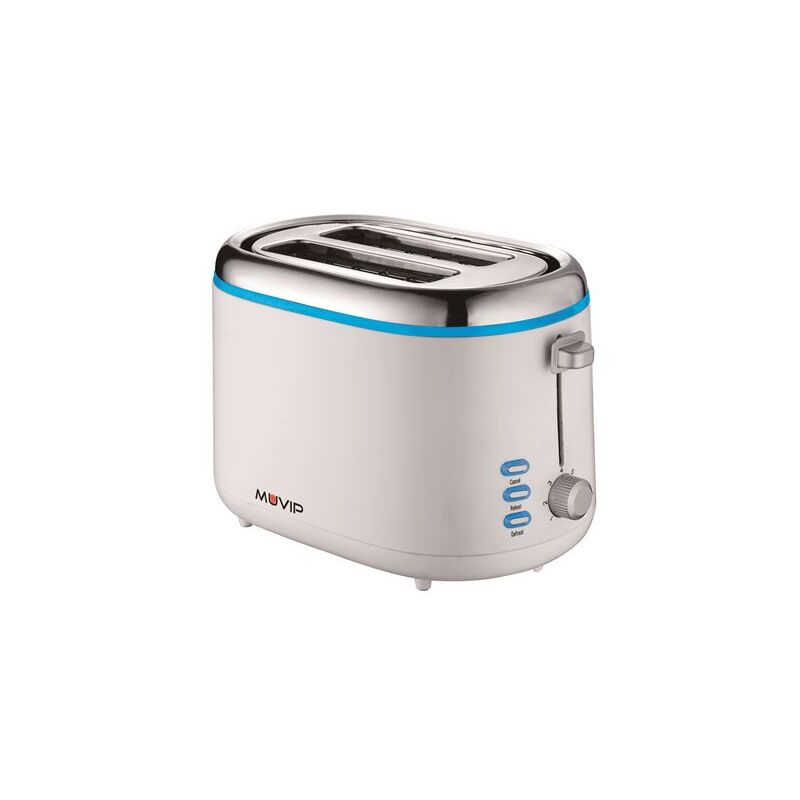 foto del prodotto design tostapane 850w capacit di 2 fette 7 livelli di tostatura funzione di riscaldamento, scongelamento e riscaldamento arresto automatico