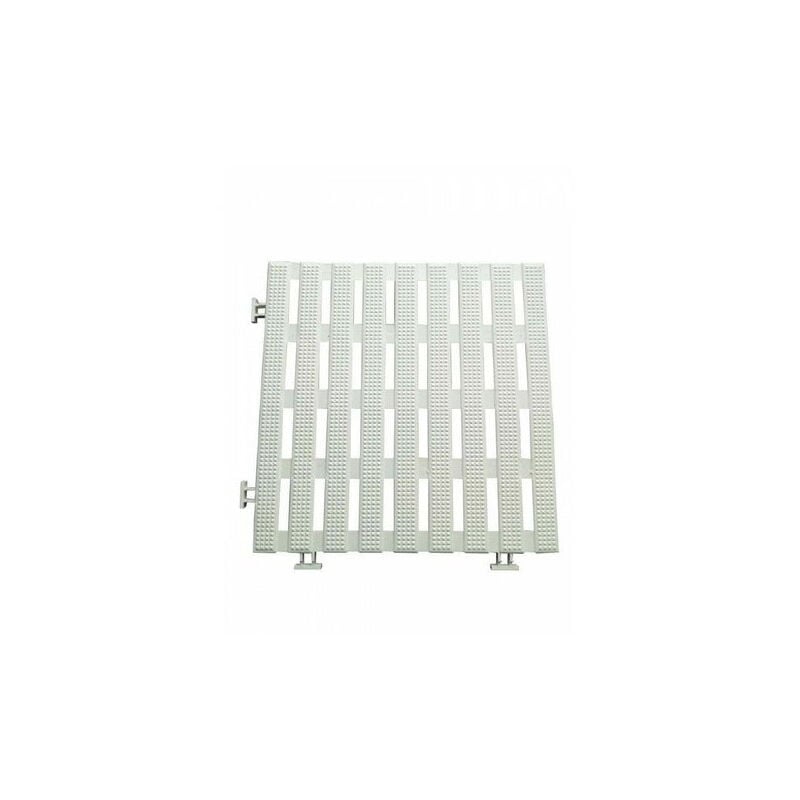foto del prodotto desineo doghe antiscivolo 1,2 m2 bianche 12 lastre impermeabili in pvc 30 x 30 cm