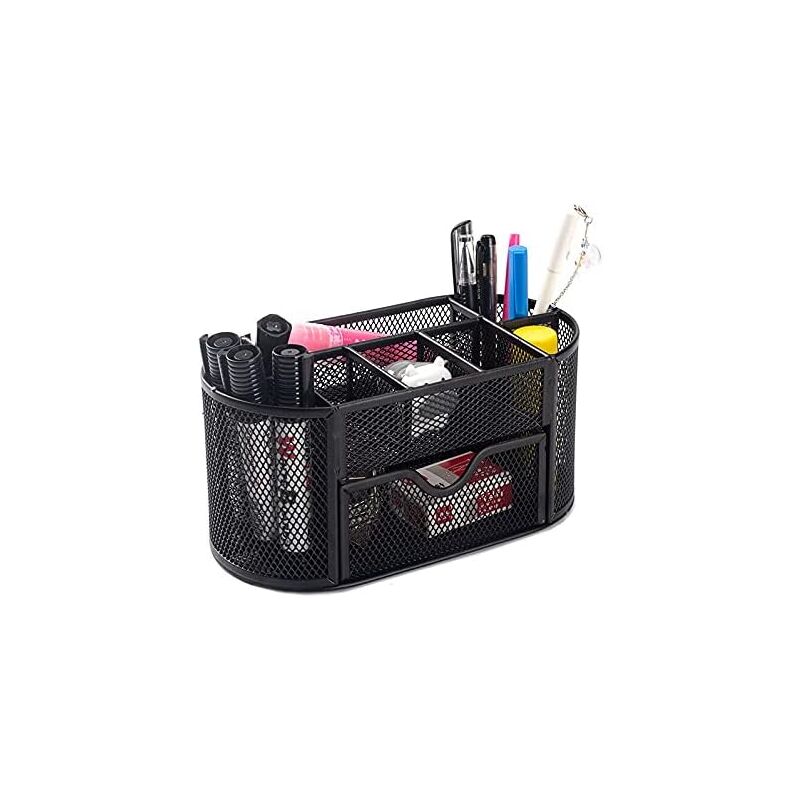 foto del prodotto desk organizer, stationery storage box multi function organizer and drawer organizer for office school home with non slip rubber pad